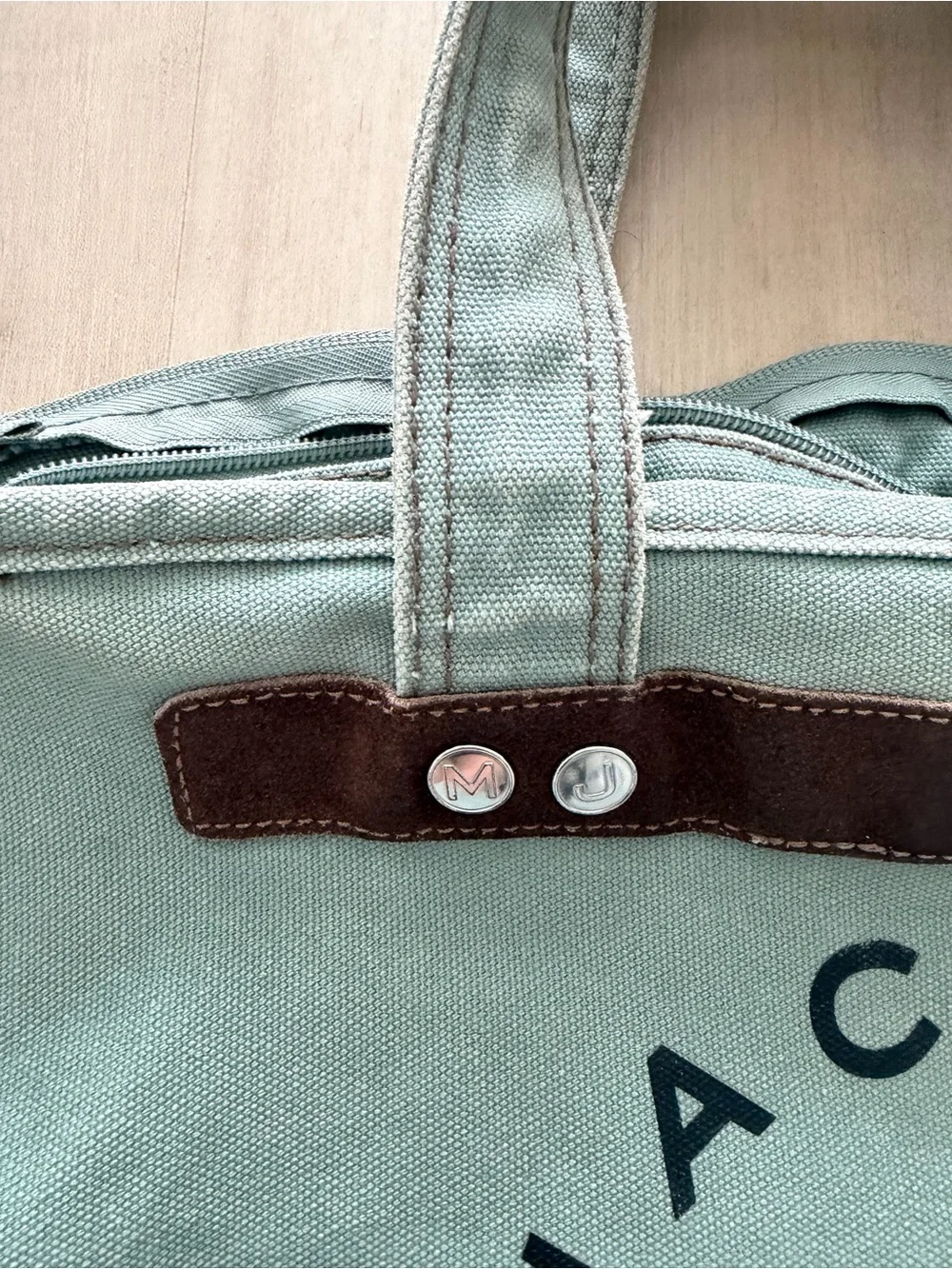 Marc Jacobs Green Canvas Tote Vintage